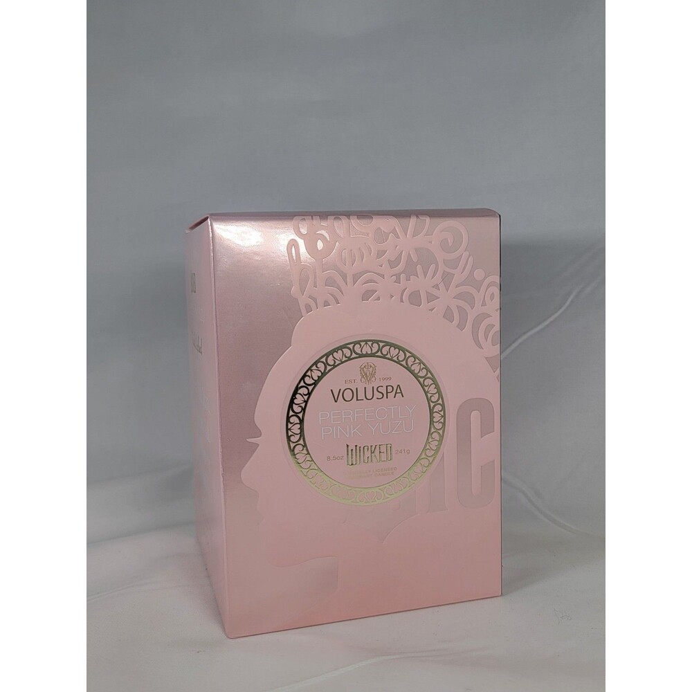 Voluspa Wicked Perfectly Pink Glinda Yuzu Large Candle New In Package 8.5oz